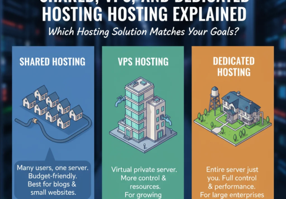 Shared, VPS, and Dedicated hosting explained to help choose the best solution for your website