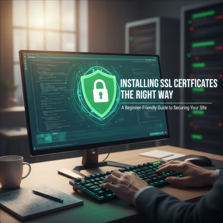 Installing SSL certificates to secure a website and enable HTTPS