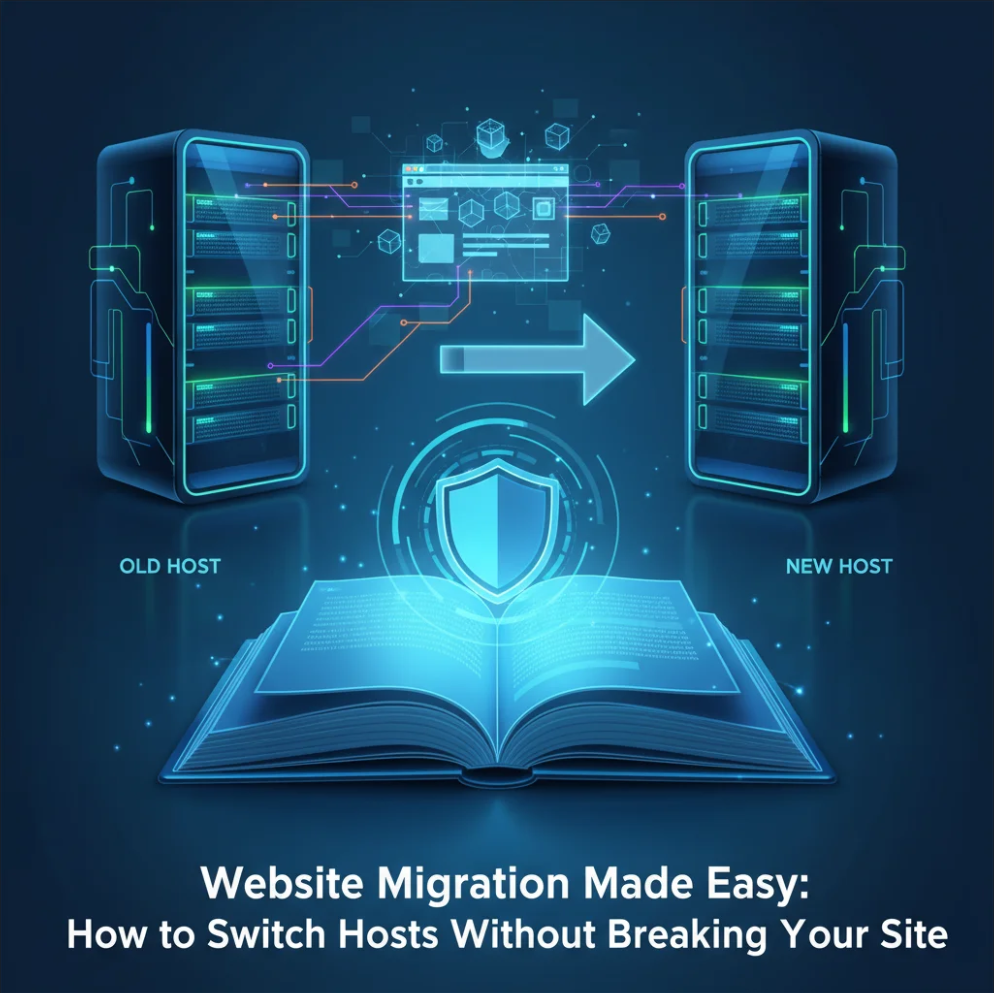 Website migration made easy with step-by-step guidance to switch hosts safely