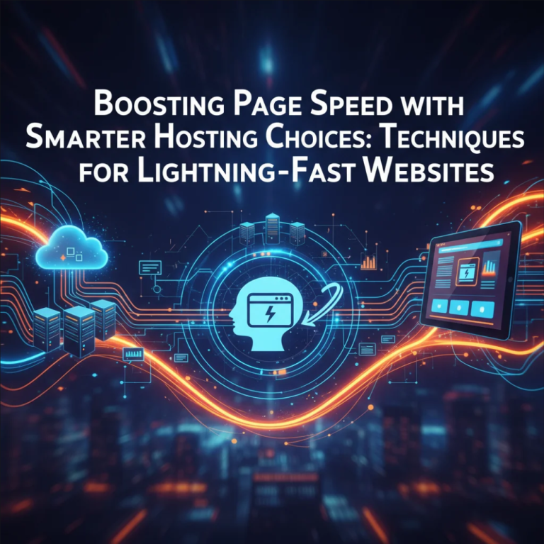 Boosting website speed with smarter hosting choices and optimization techniques.