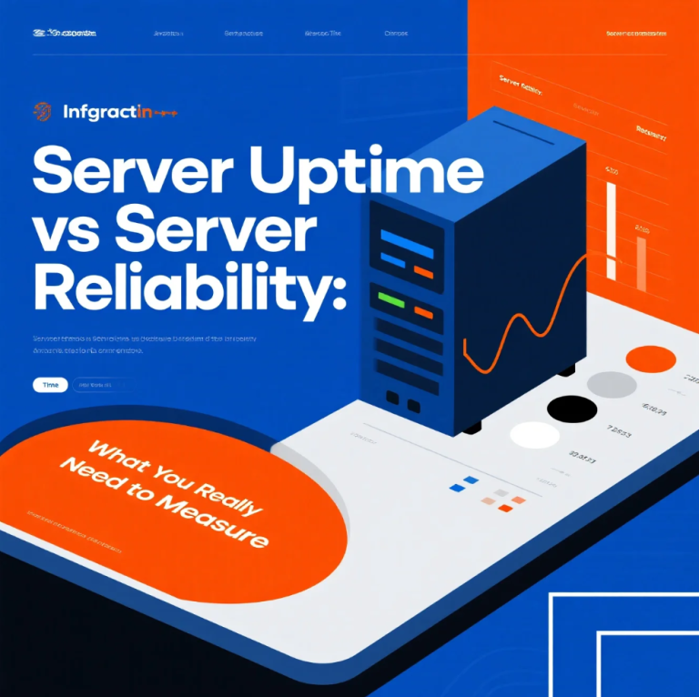 server uptime vs server reliability performance monitoring concept