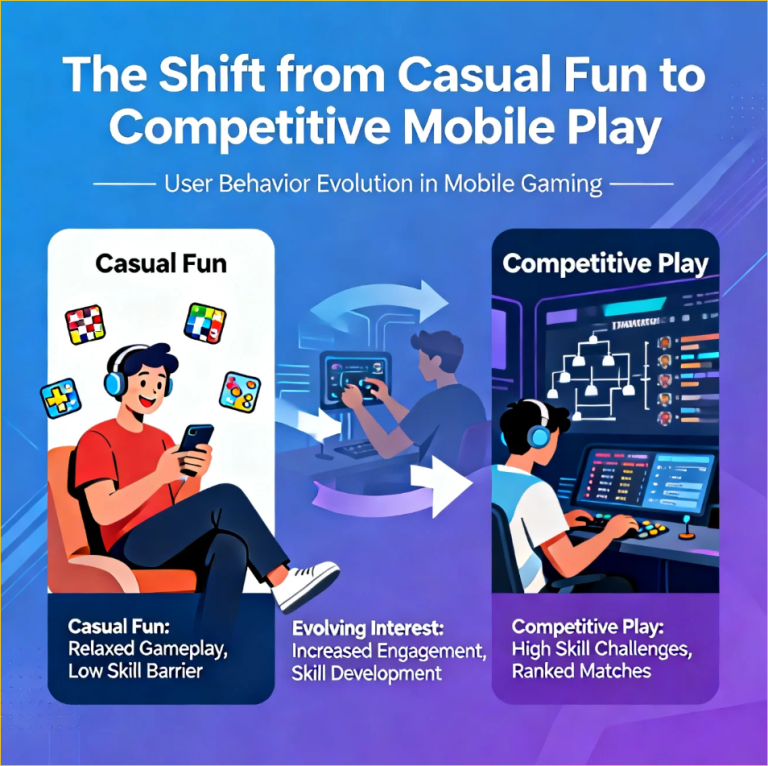 Gamers competing on mobile devices in a fast-paced esports match