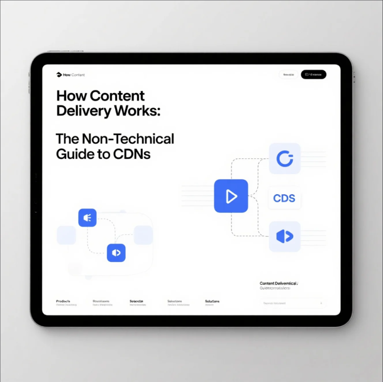 Illustration of how CDNs deliver content from edge servers