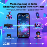 Next-generation mobile gaming device showcasing 2025 game features